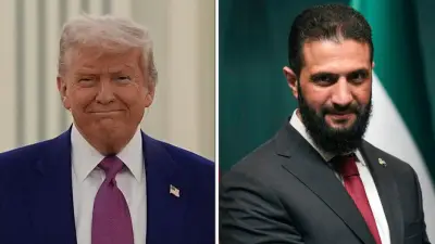 Trump meets with Syria's interim president after pledging to lift sanctions on war-torn country